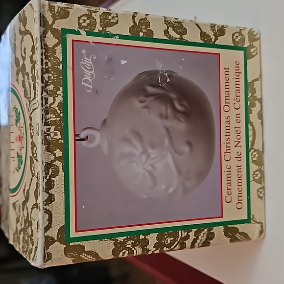 Christmas Glitter Ceramic Christmas Holiday Ornament - Picture 1 of 4